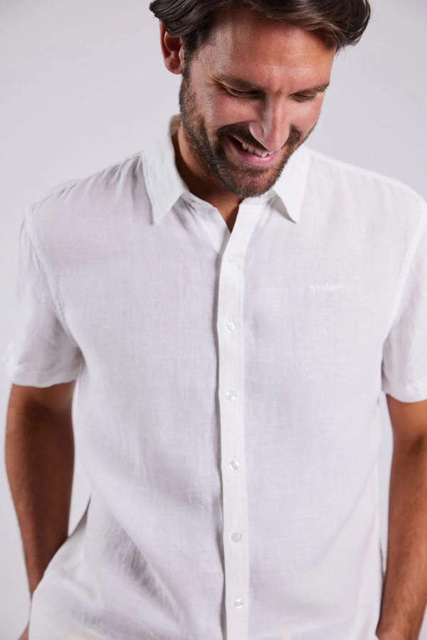 Sebago kortermet linskjorte