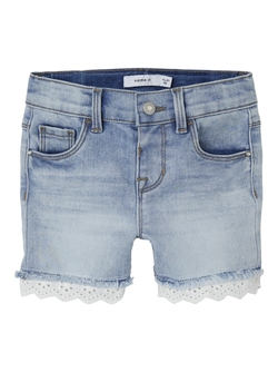 NMFSALLI SLIM DNM SHORTS Medium Blue Denim - Name It