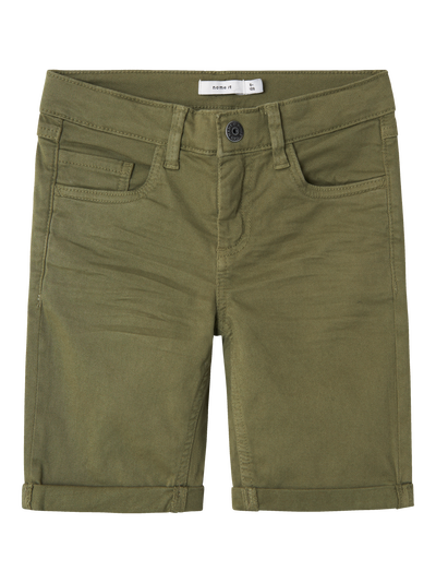 NKMSOFUS TWIISAK LONG SHORT TB DEEP LICHEN GREEN - Name It