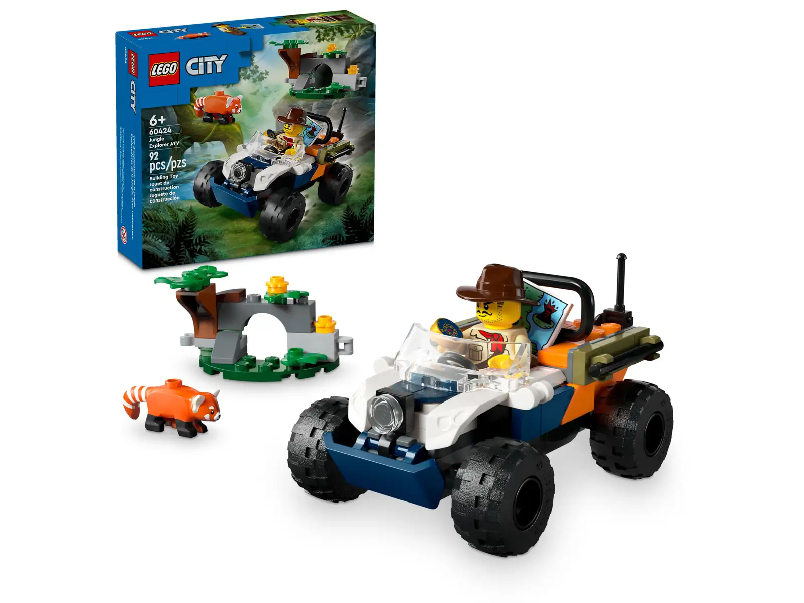 LEGO 60424 Jungelutforsker med ATV og rød panda 60424 - Lego city