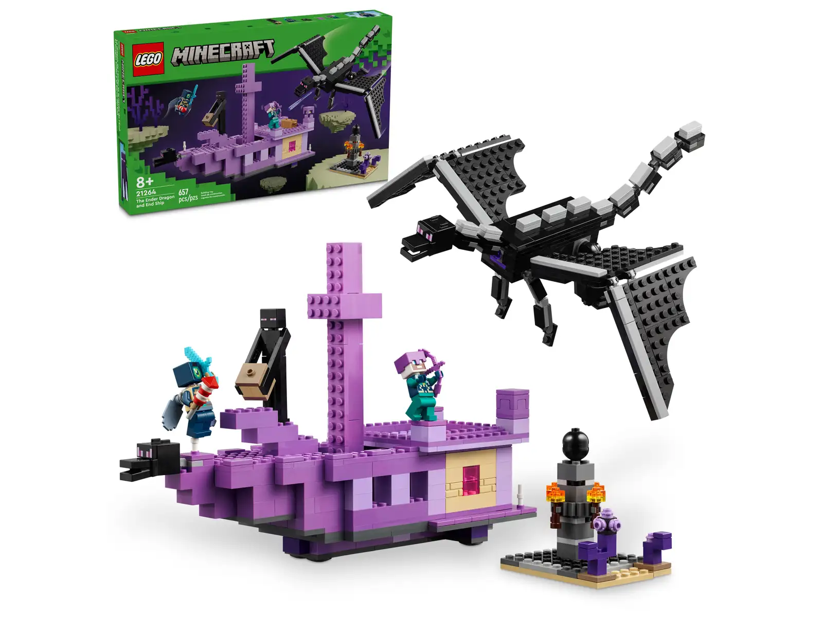LEGO 21264 Enderdrage og End Ship 21264 - Lego Minecraft