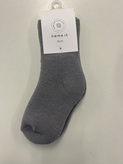 NMMWAKSI WOOL TERRY SOCK XXIII Silver Filigree - Name It