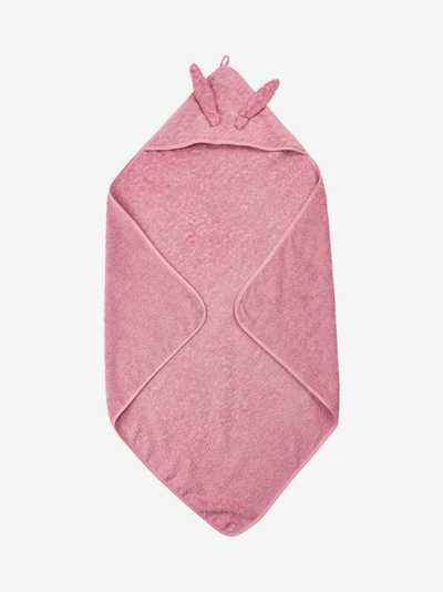 Pippi Badehåndkle med ører Old Rose - Pippi