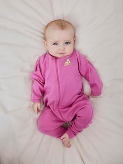 NBFNIGHTSUIT 2P ZIP FF ROSE DEER 