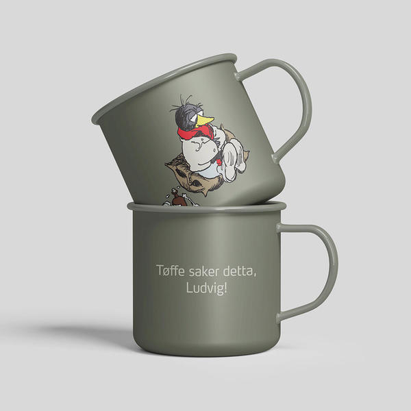 FLÅKLYPA - Emaljekopp