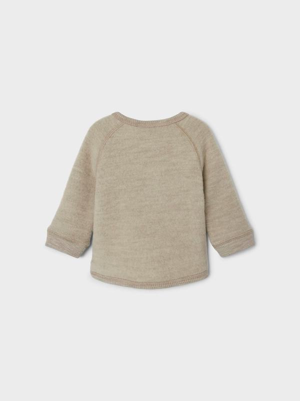 NBFWMINO WOOL BRU LS CARDIGAN