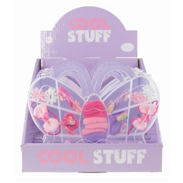 GAVEBOKS M/HÅRPYNT SOMMERFUGL TINKA COOL STUFF