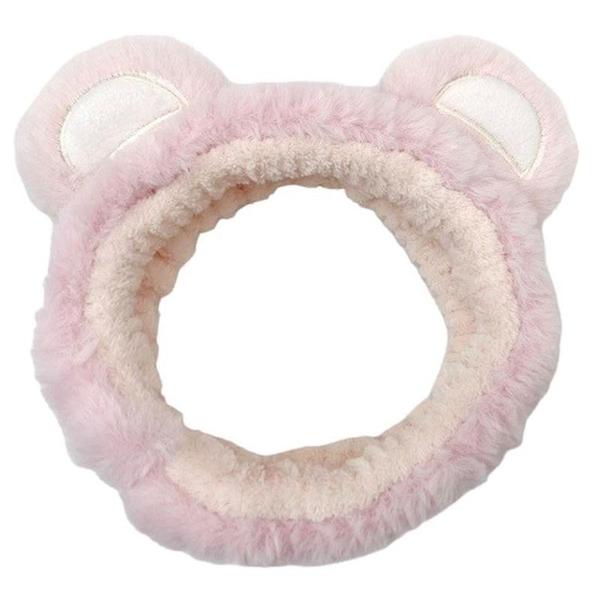 HÅRBÅND HVIT/ROSA M/ØRER TINKA BEAUTY