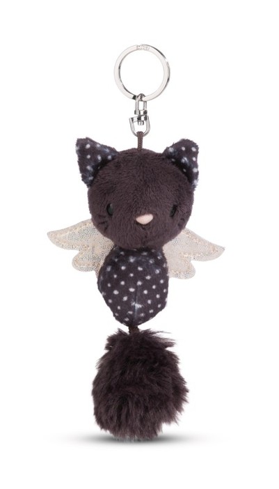 Keyholder Guardian Angel Cats black & white polka dot NICI GREEN nøkkelring Svart - Leiker