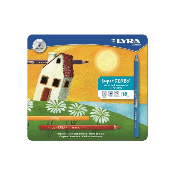 FARGEBLYANTSETT 18 STK SUPER FERBY METALLESKE