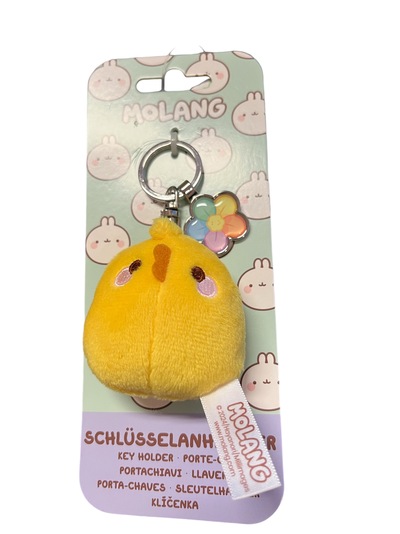 NØKKELRING 6CM M BAKPLATE PIU PIU MOLANG NICI gul - Salg
