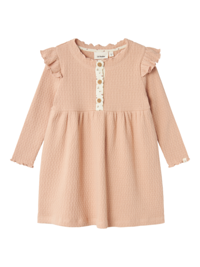 NMFREA LS DRESS LIL Rugby Tan - LIL`ATELIER