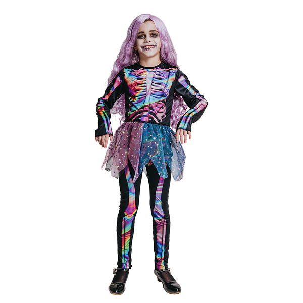 COSTUME SHIMMER SKELETON 134-140