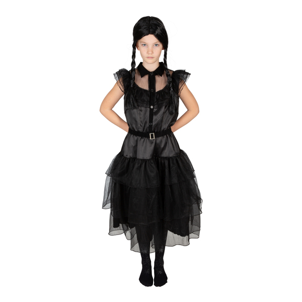 COSTUME BLACK LACE DRESS 158-164