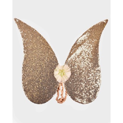 ANGEL WINGS GOLDEN SEQUINS 54CM GOLD - Karneval