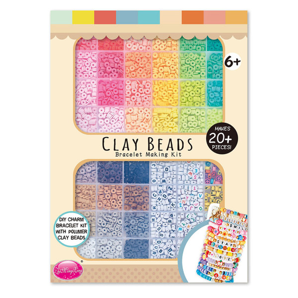 Perlsesett Armbånd Clay Beads