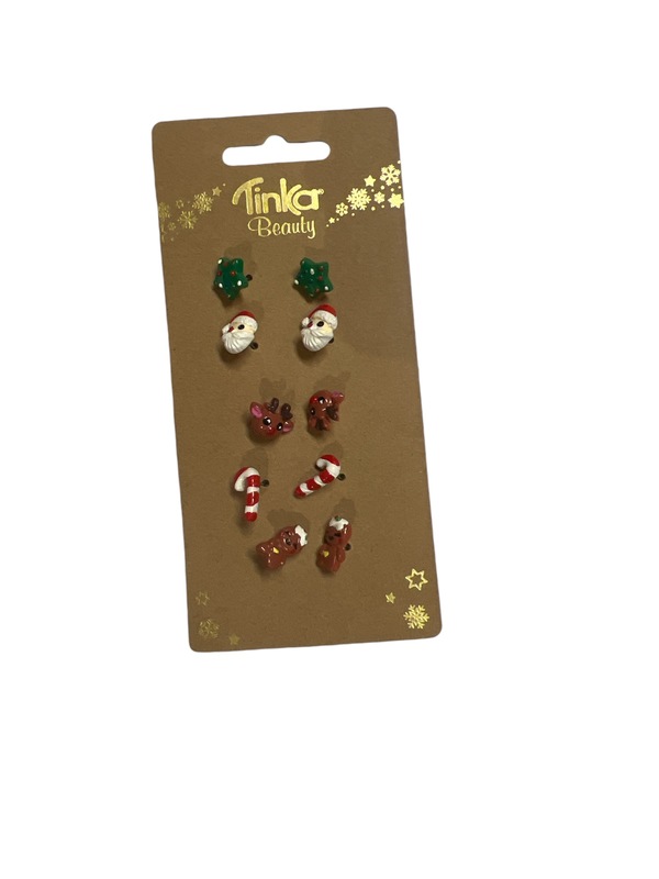 ØRERINGER 5 PAR TINKA BEAUTY JUL