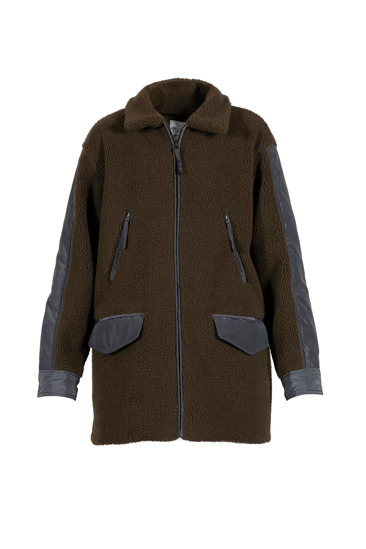 Blue Cesi Teddyfleece Coat