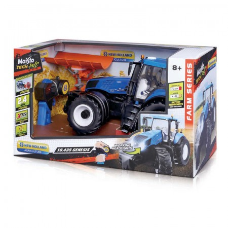 Maisto 1:16 Rc New Holland Tractor With Snow Plough 2.4ghz