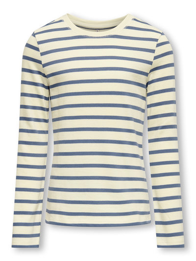 KOGNEW SOPH L/S O-NECK TOP JRS Birch Vintage Indigo - Kids Only 