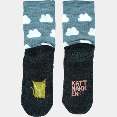 Ullsokker m/frote såle Blåfjell