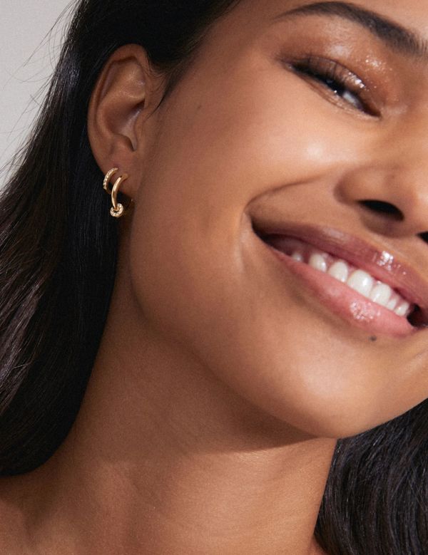 SCOTTIE resirkulerte øreringer 2-i-1 sett