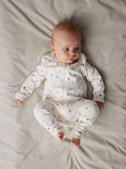 NBFNIGHTSUIT 2P ZIP FF JET DOT 