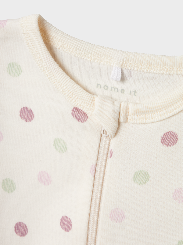 NBFNIGHTSUIT 2P ZIP FF JET DOT 