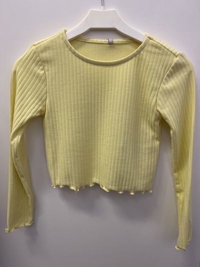 KOGNELLA L/S O-NECK TOP JRS NOOS Lima Bean - Kids Only 