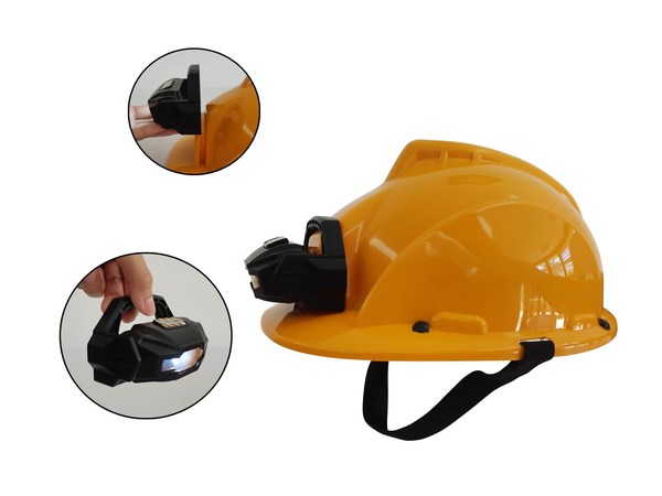 Power X Power Tools - Construction Helmet with Portable Headlamp