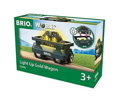 Gullvogn BRIO® B/O med lys 33896