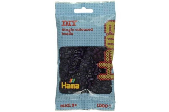 Hama midi perler 1000stk aubergine, 207-108