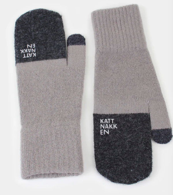 Magiske vottar xxs-xs gråmelert