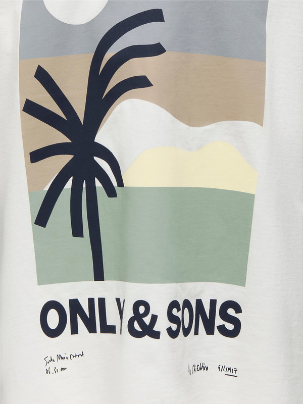 OSJARTSY LIFE SS OVS PRINTED TEE
