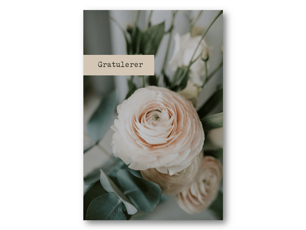Gratulerer | 10x15 cm