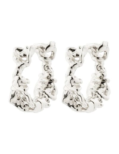 Trust recycled hoop earings  Sølv - Pilgrim