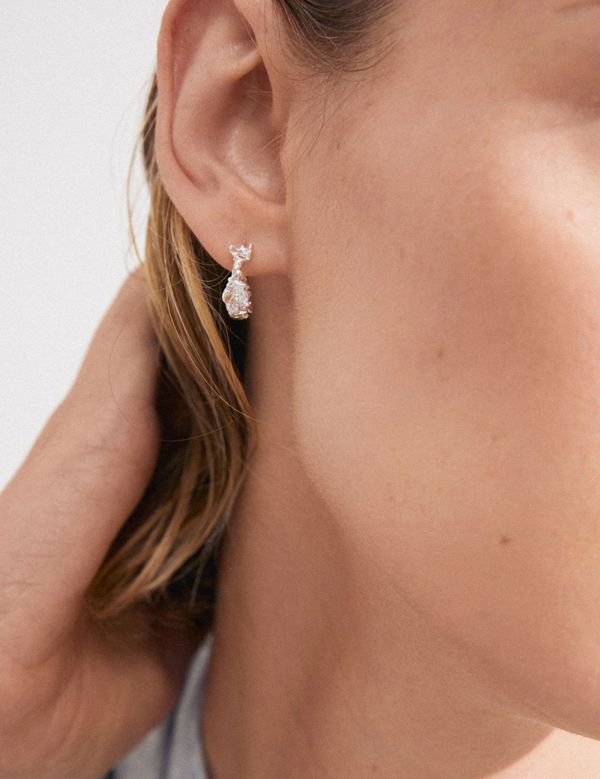 Trust recycled hoop earings 