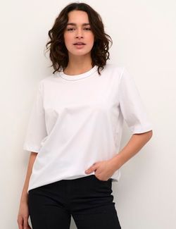 Ivana T-shirt Hvit - Kaffe Clothing