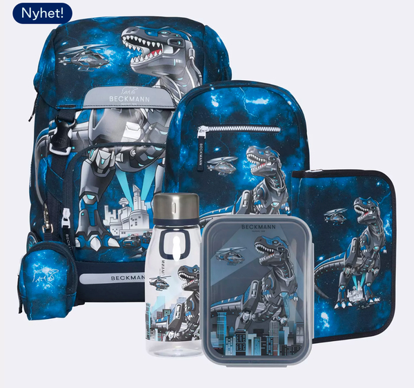 Beckmann Classic skolesekk sett, Tech Rex  - levering februar