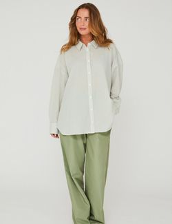Sonja Shirt Green/White - A-view