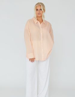 Sonja Shirt Orange/White - A-view
