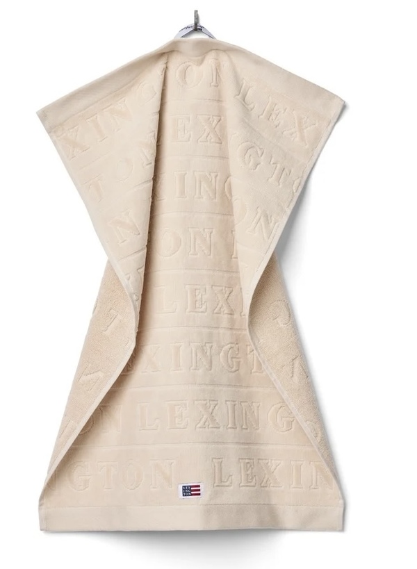 Velour jacquarhåndkle m/logo