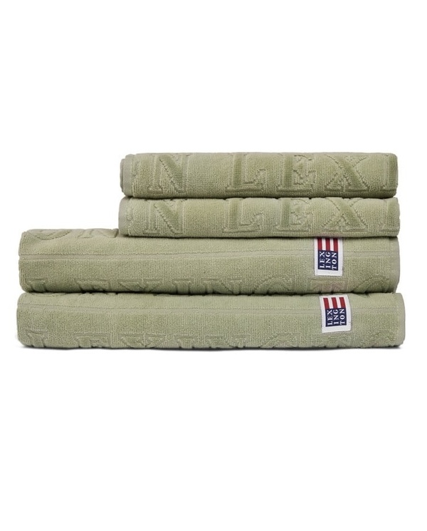 Velour jacquardhåndkle m/logo