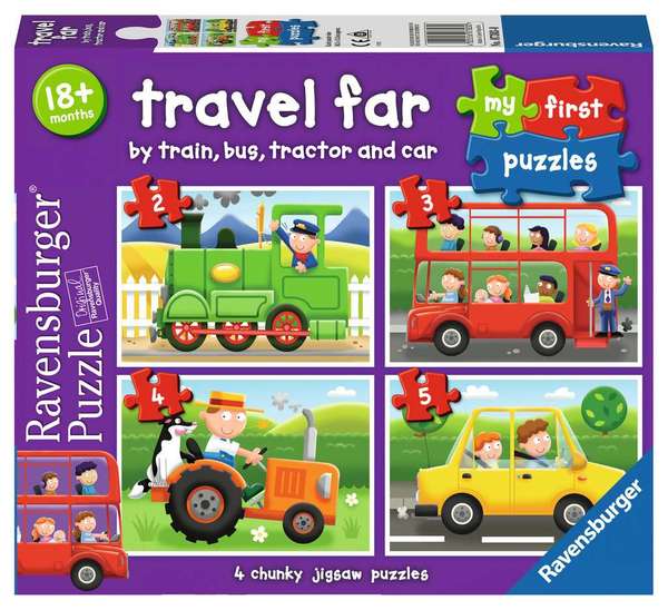 Ravensburger puslespill 2-3-4-5 travel far