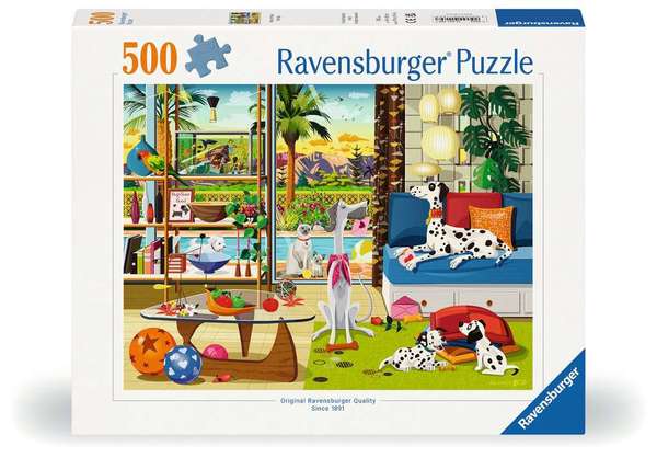 Ravensburger puslespill 500 Pets of palm springs