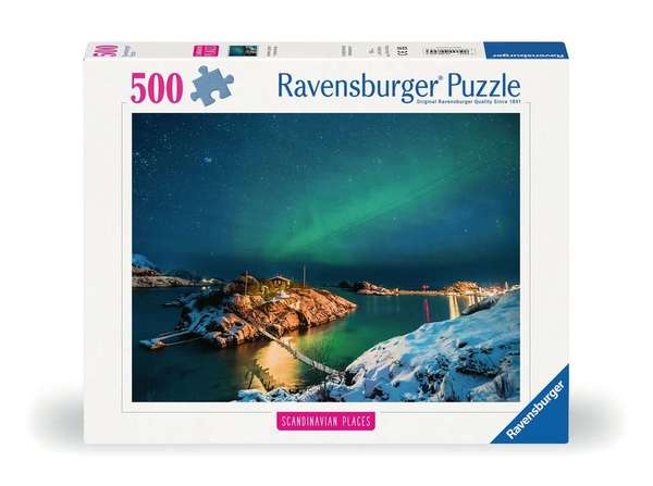 Ravensburger puslespill 500 Northern Lights in Tromsø, Norway