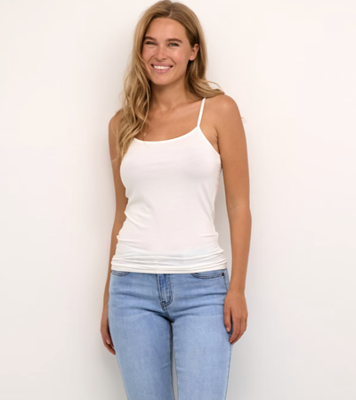 Frida Top Chalk - Kaffe Clothing
