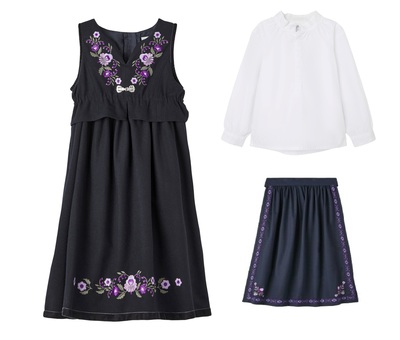 Festdrakt Lilla pakke lilla blomst - Name It