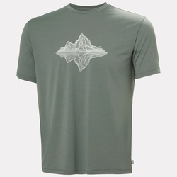 Helly Hansen skog recycled graphic t-shirt Grey Cactus - Helly Hansen