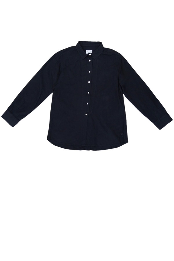 Blue Dagfrid Cotton/linen Shirt